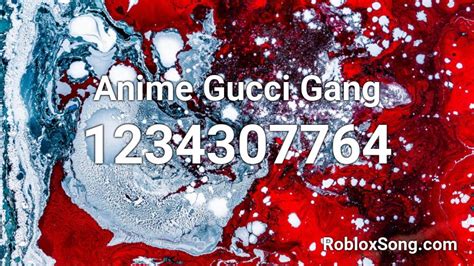 anime gucci gang roblox id